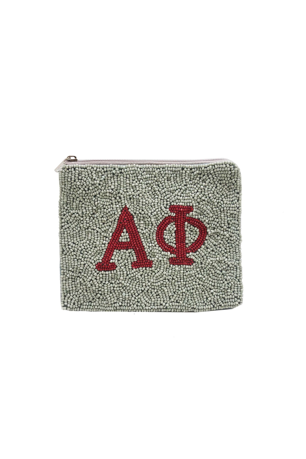 Alpha Phi Beaded Pouch