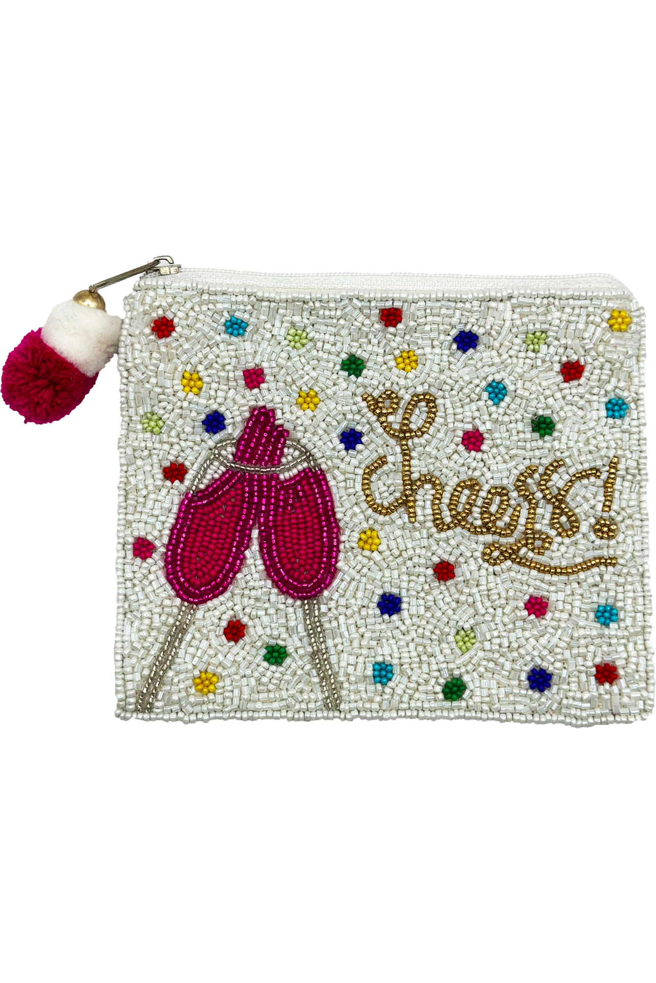 Cheers Beaded Pouch