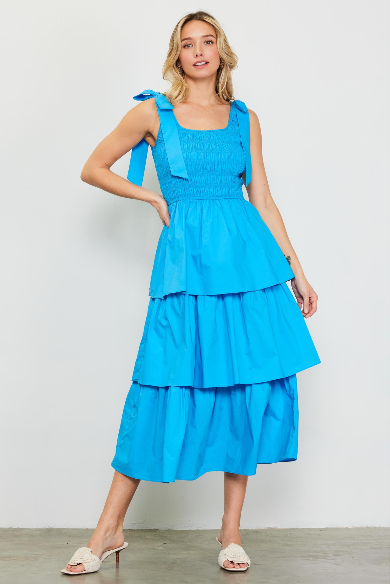 Capri Poplin Maxi Dress