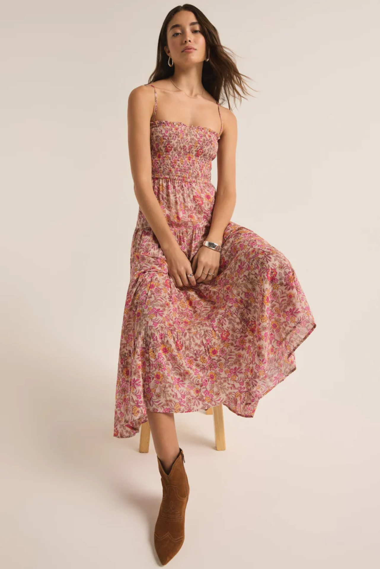 Balos Lima Floral Midi Dress