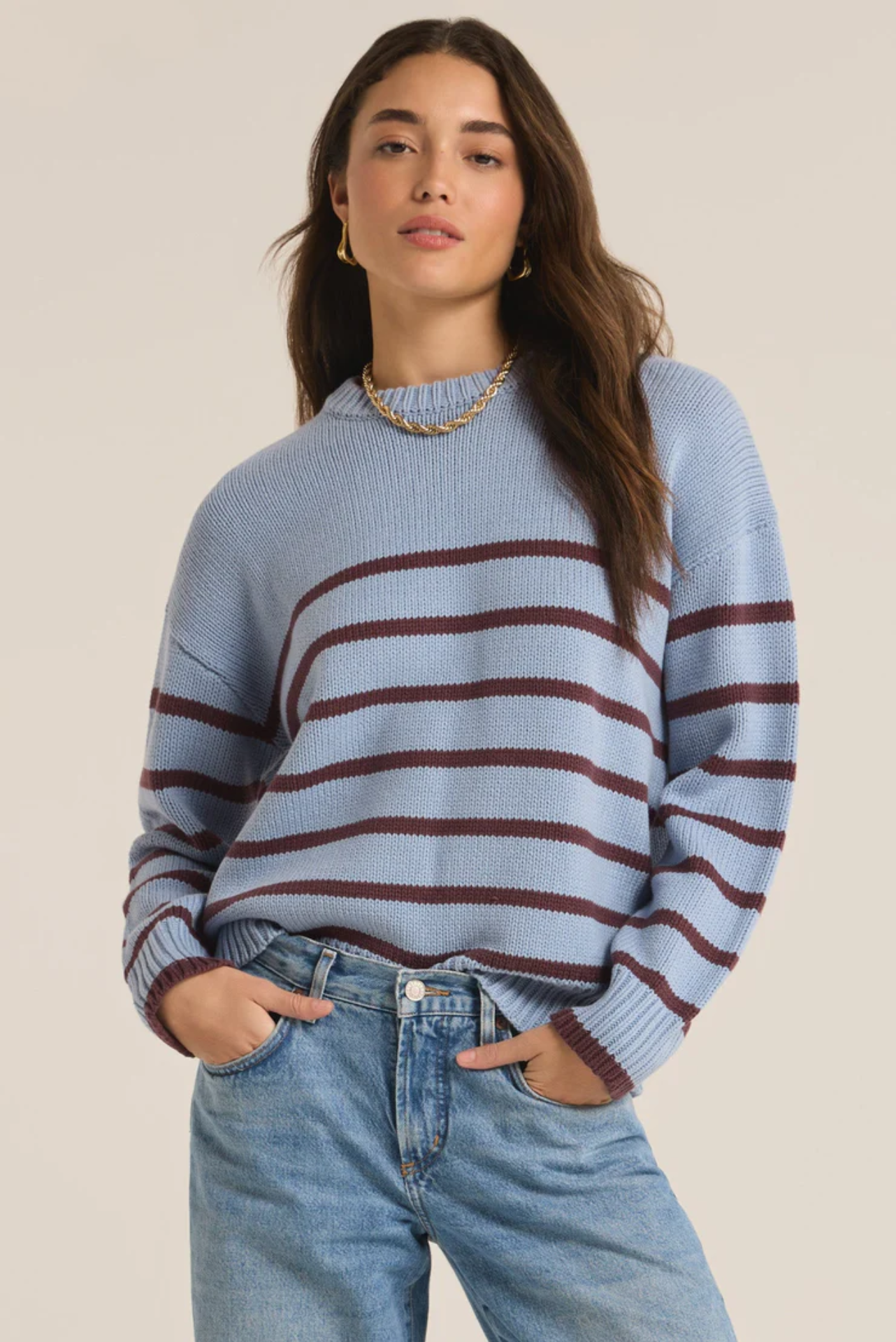 Boyfriend Stripe Sweater