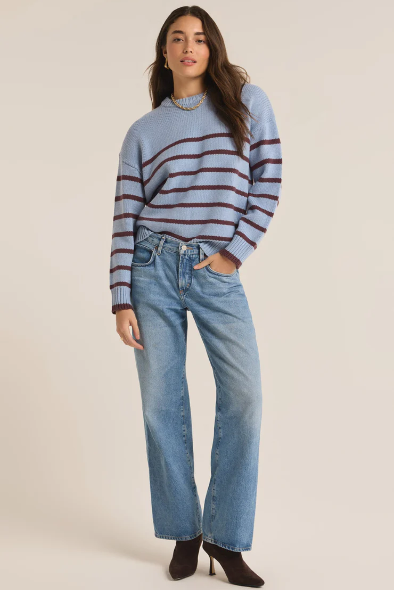 Boyfriend Stripe Sweater