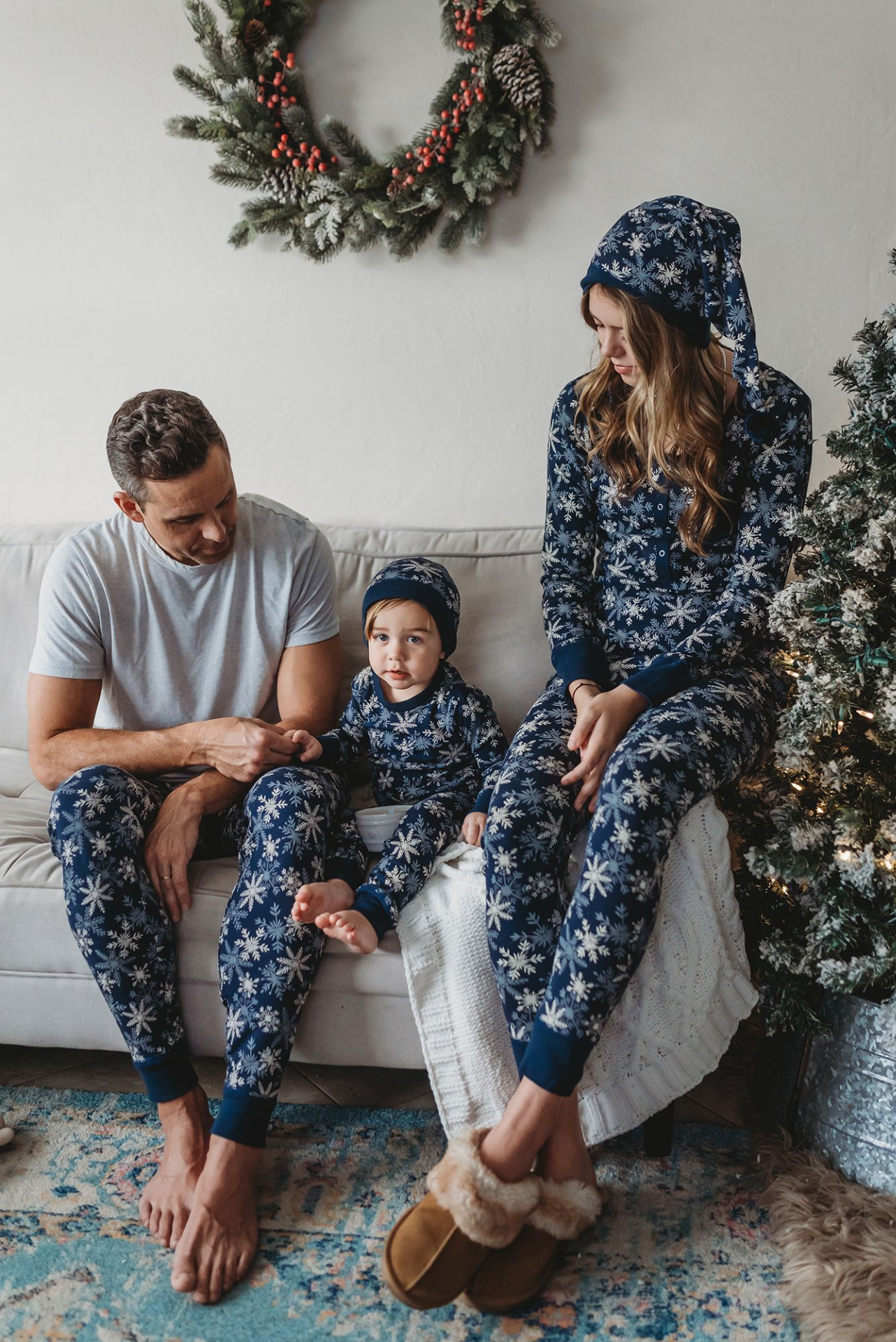 Men's Organic Holiday Jogger & Cap Set