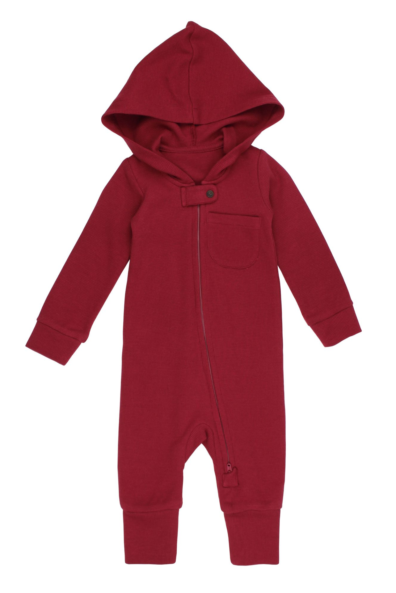 Organic Thermal 2-Way Zipper Romper