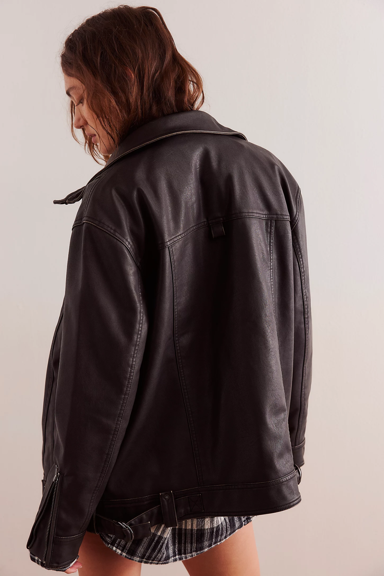 Buckle Up Vegan Leather Jacket