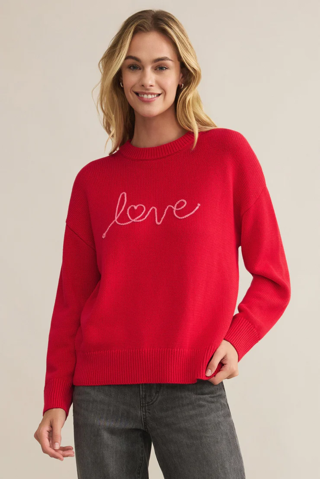 Love Notes Boyfriend Sweater