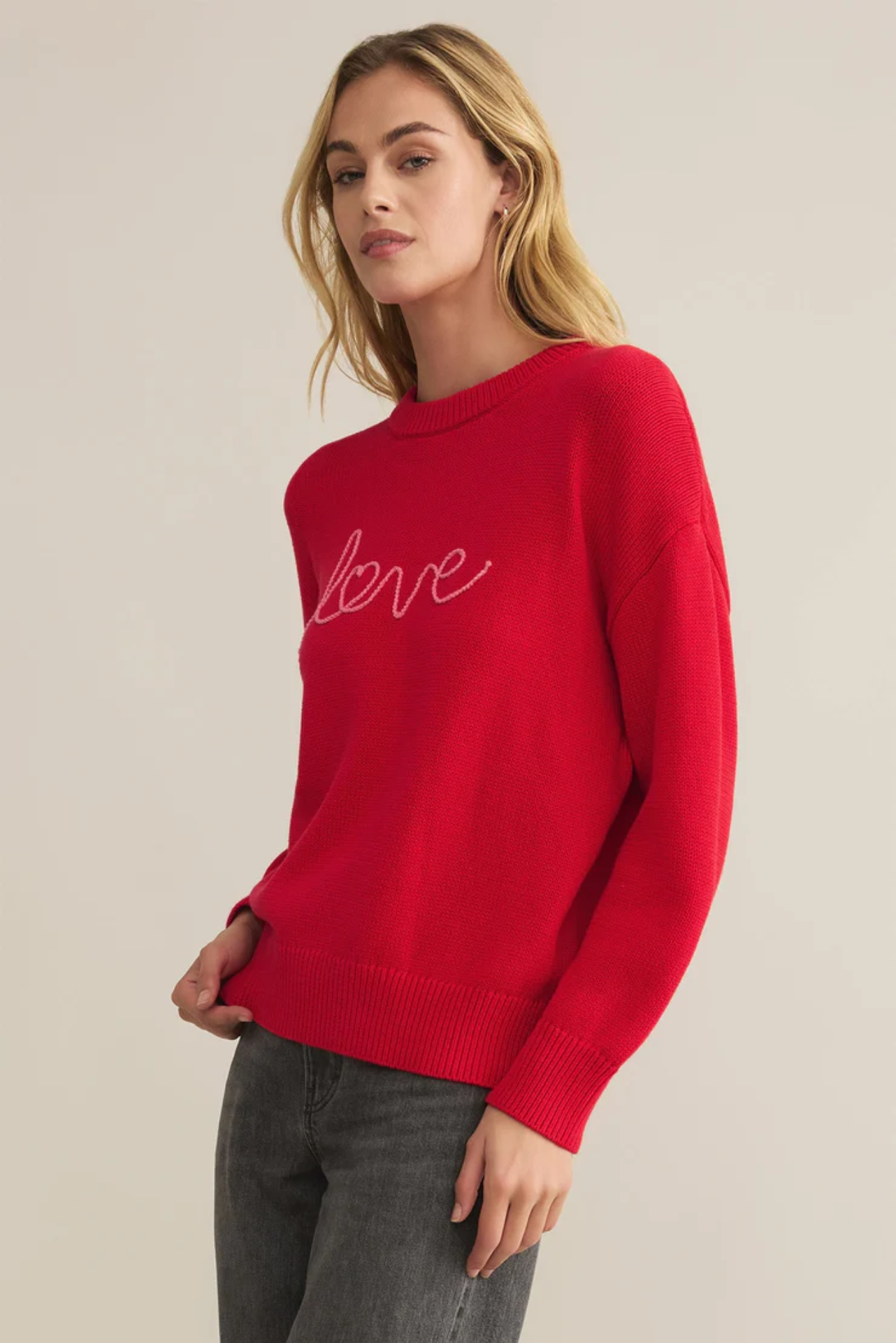 Love Notes Boyfriend Sweater