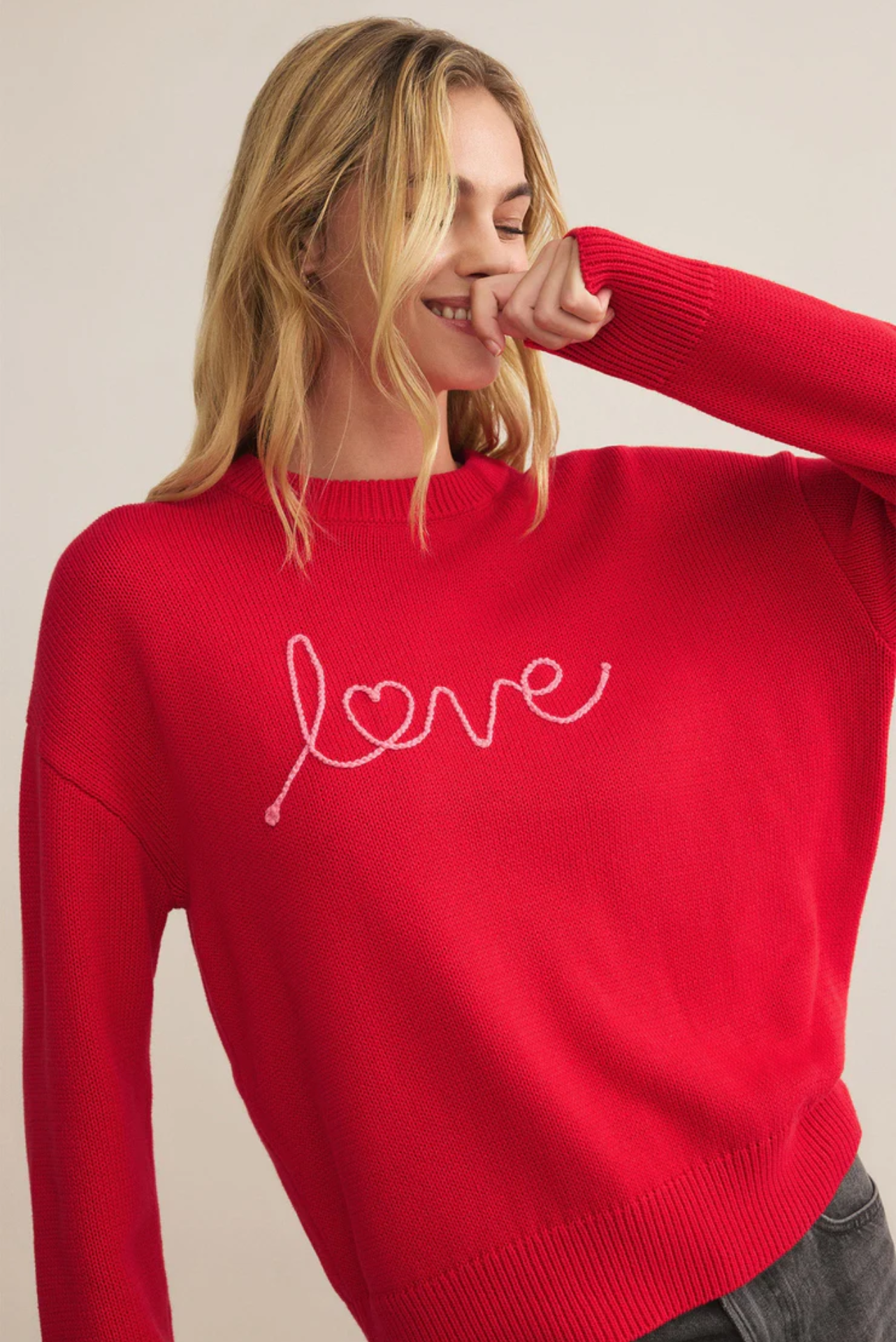 Love Notes Boyfriend Sweater