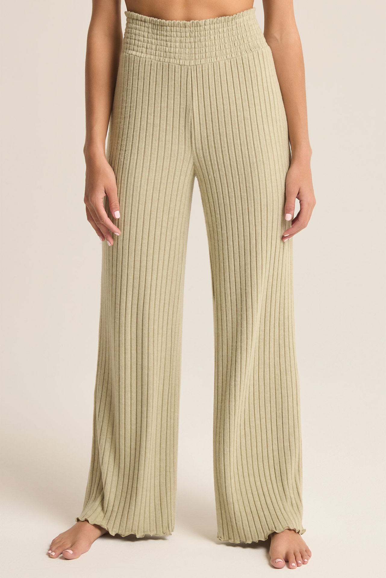 Dawn Smocked Rib Pant