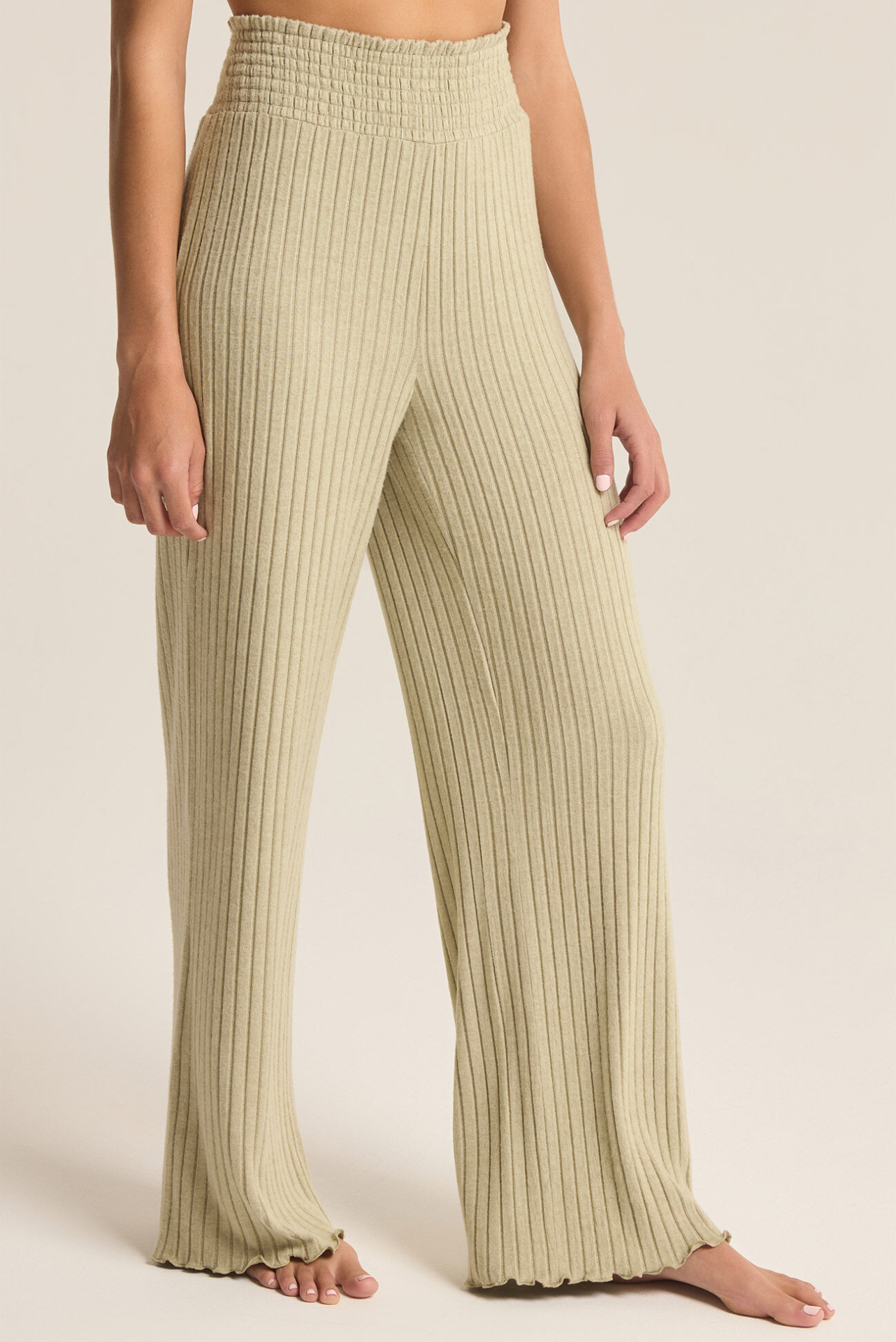 Dawn Smocked Rib Pant