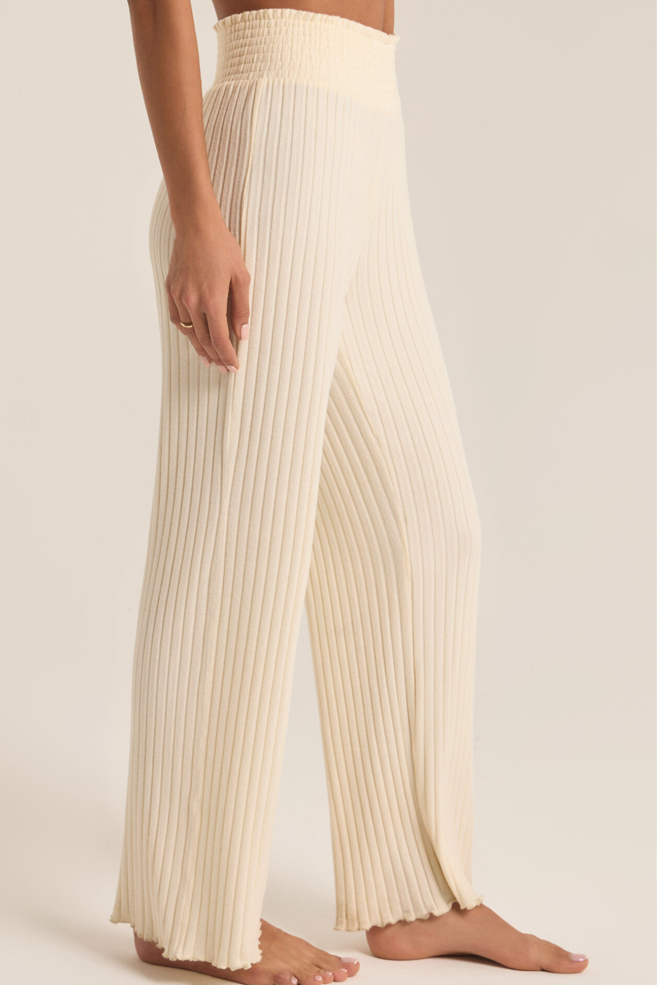 Dawn Smocked Rib Pant