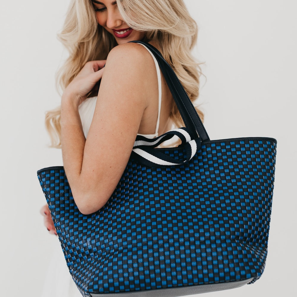Woven Tiffany Organizer Tote Bag