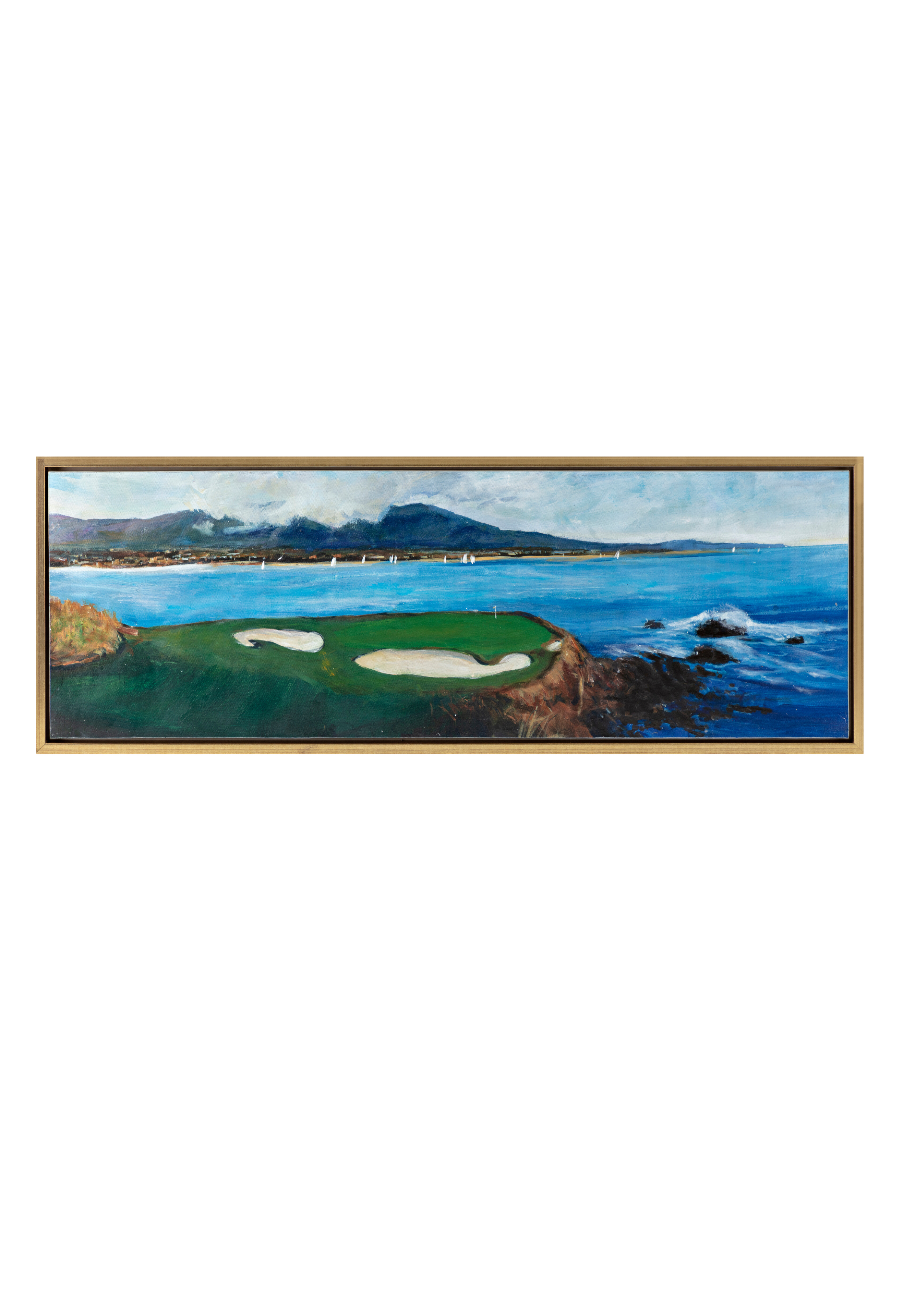 Clubhouse Framed Oil Painting
