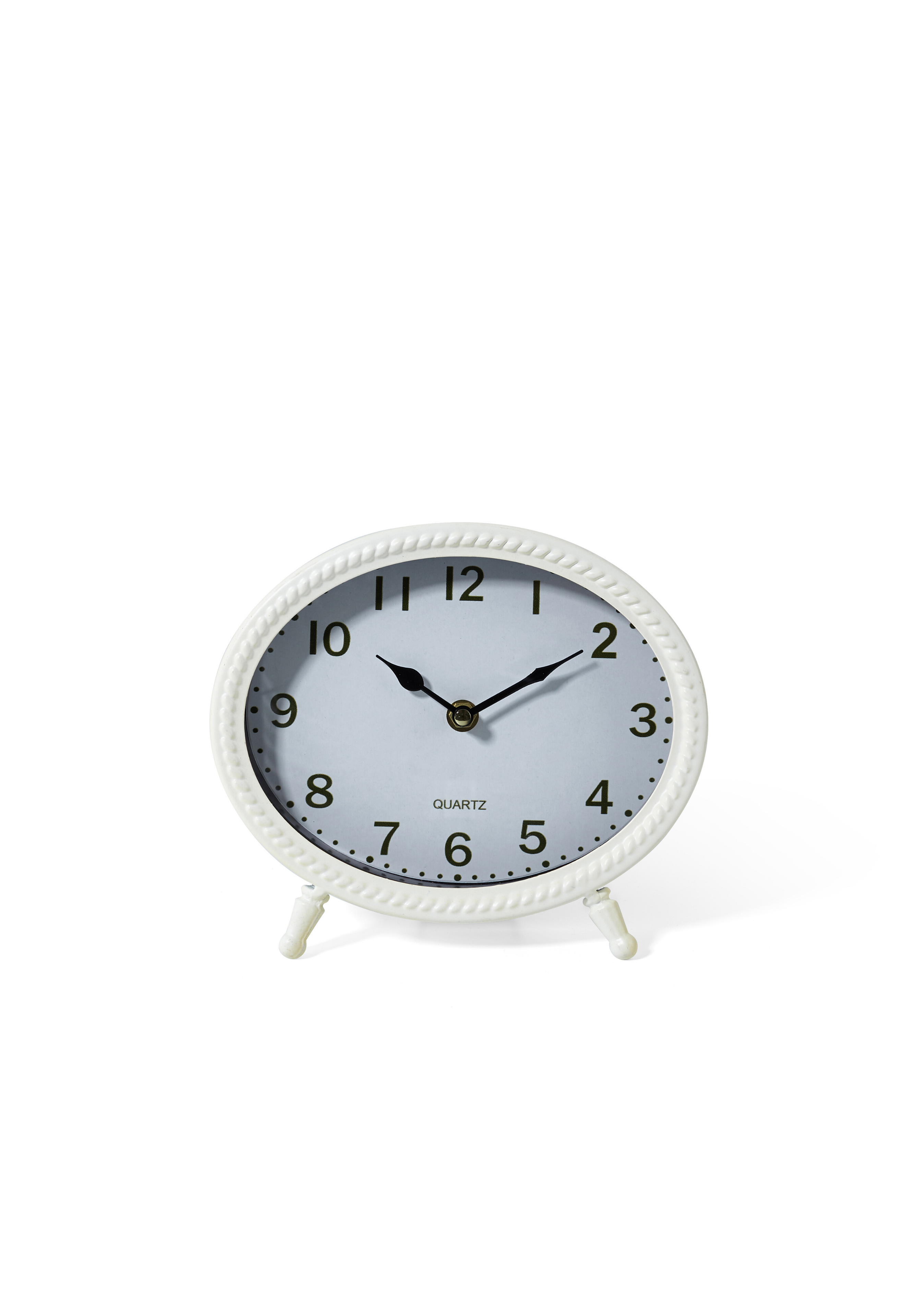Lennix Table Clock - White