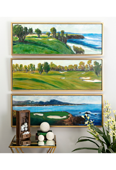 Clubhouse Framed Oil Painting