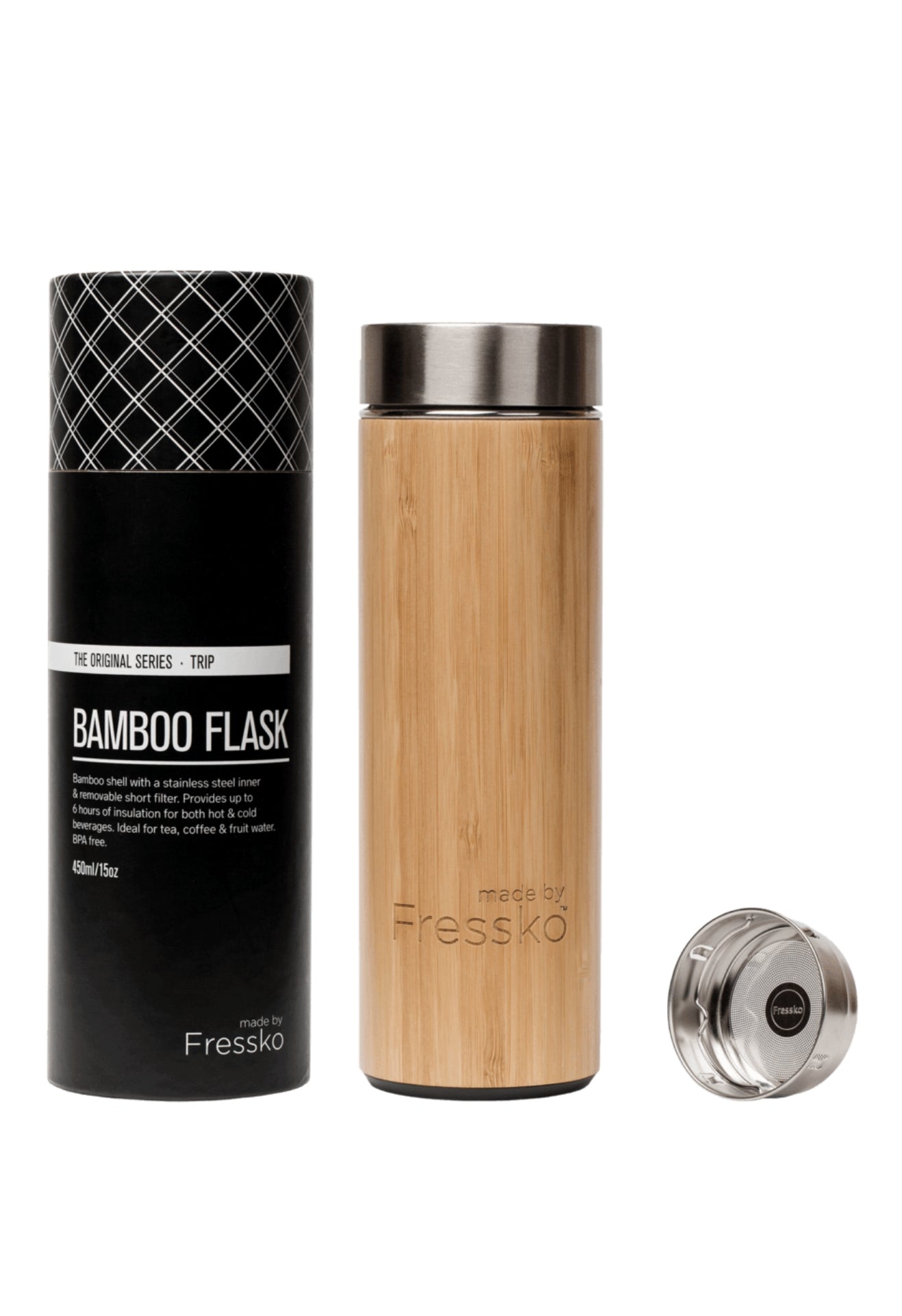 Fressko Trip Bamboo Flask