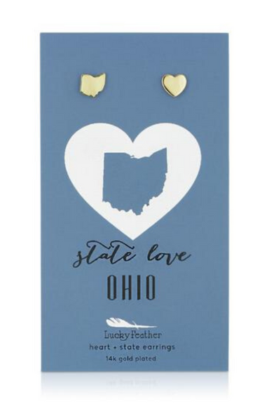 State Love Ohio Earrings