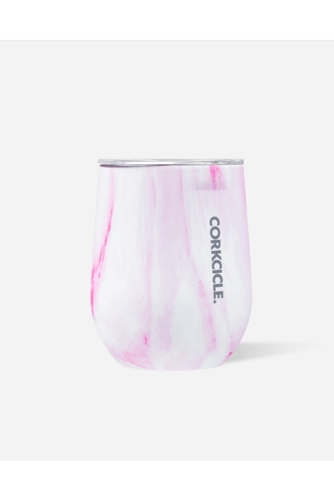 Corkcicle Stemless Pink Marble